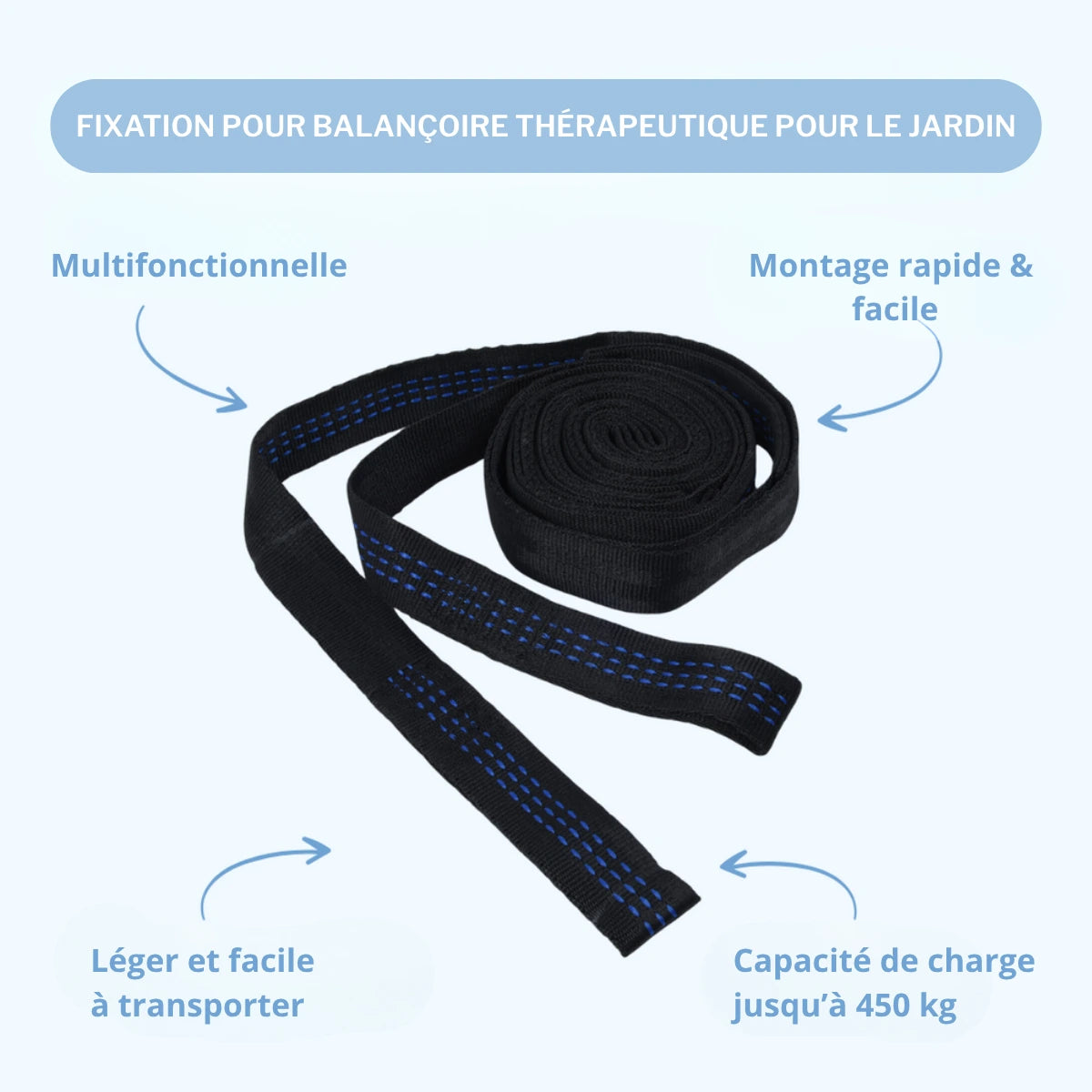 Fixation de balançoire thérapeutique pour le jardin