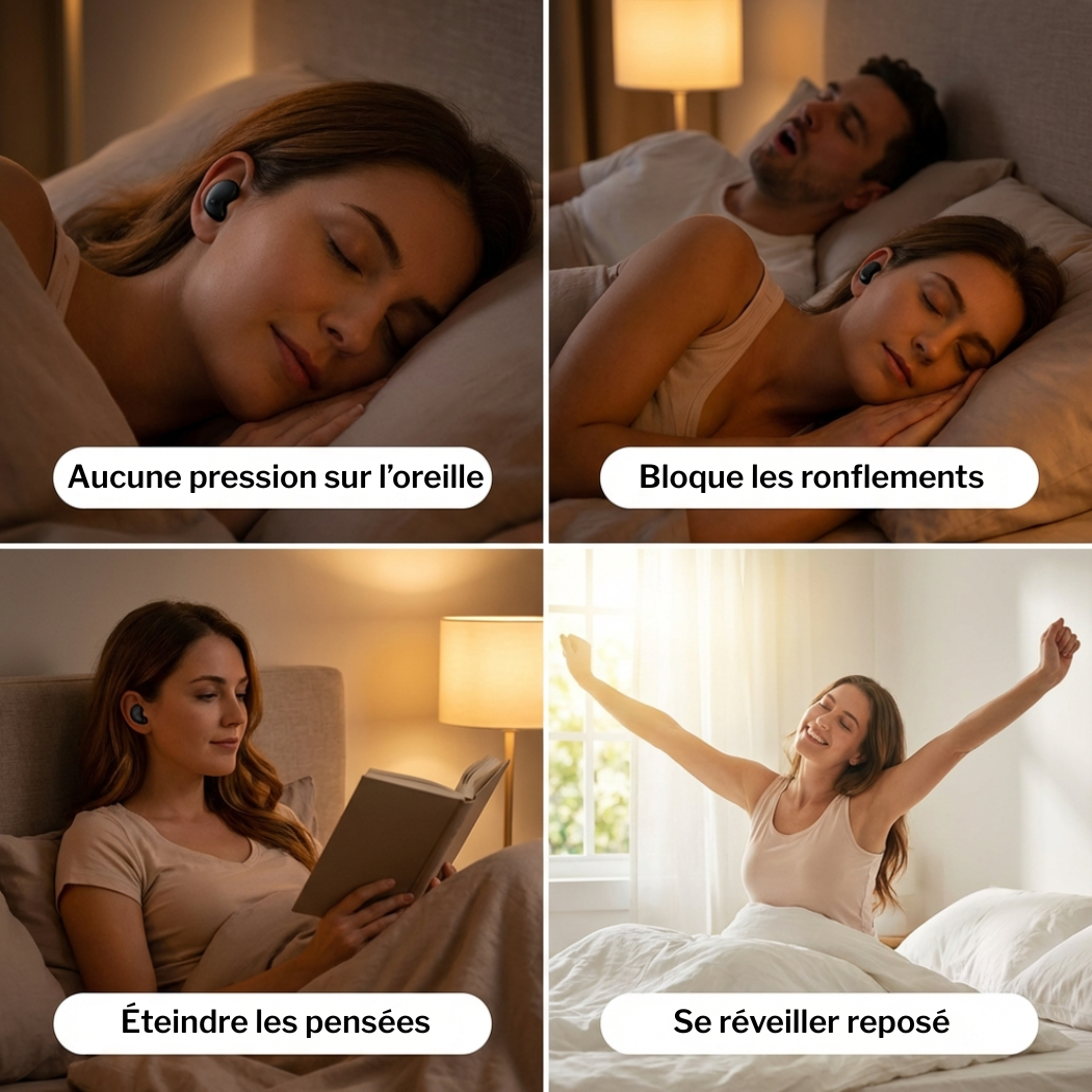 PillowPods – Écouteurs confortables sans sensation de pression (offre 1+1)